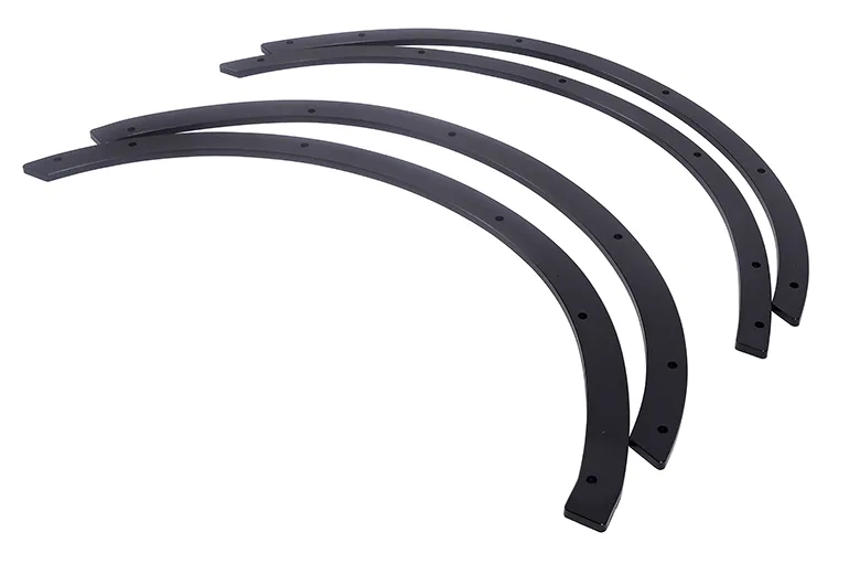 DZ4617 – DEE ZEE Fender Trim, Full Wheel Well Black HDPE Plastic Set Of 4 With Installation Hardware
